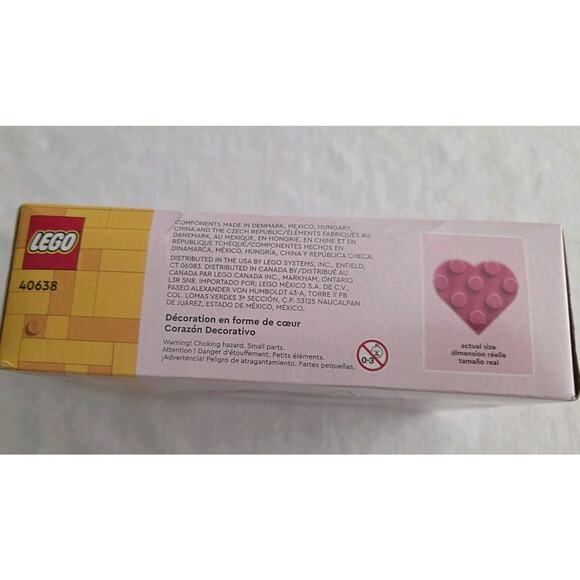 Lego Heart Kit Ornament Building Toy Shaped 40638 Flowers Gift Valentine Day NEW - Picture 6 of 6
